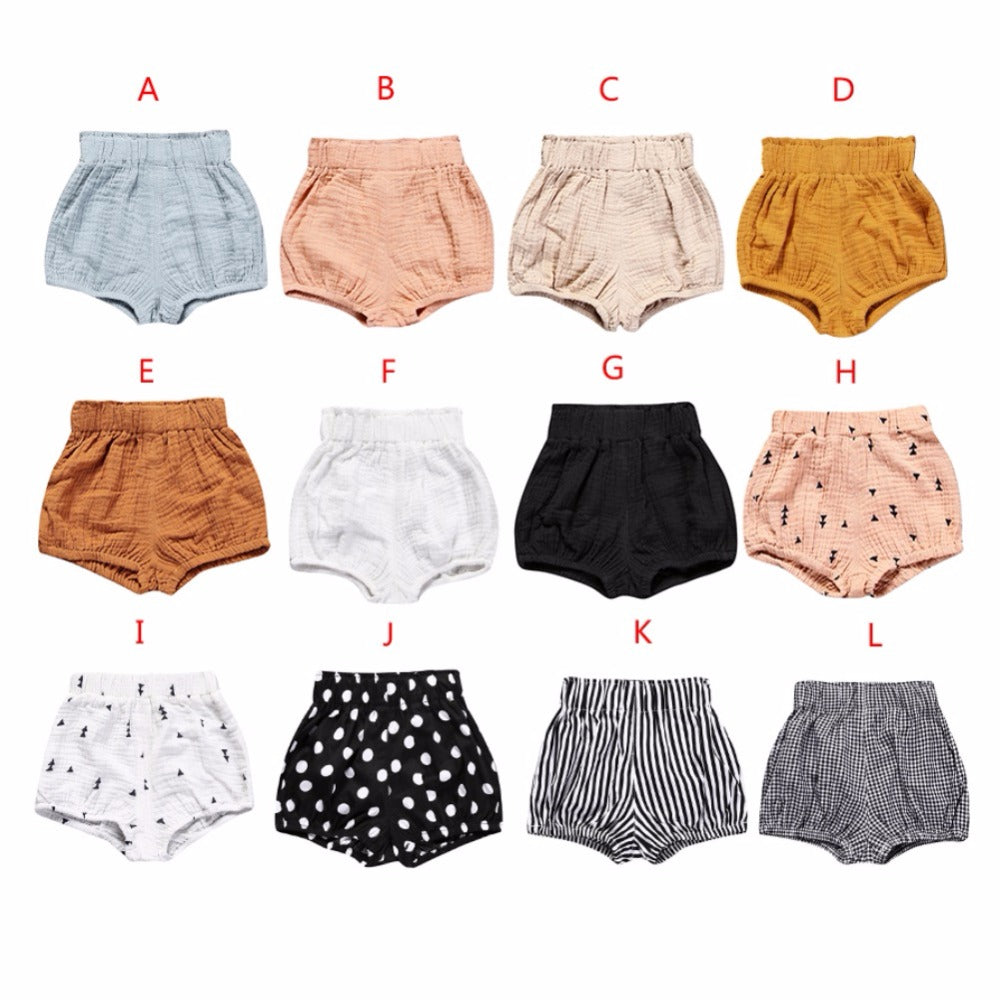 2019 Newborn Toddler Kids Baby Boy Girl Cotton Cute Shorts PP Pants Bottoms Infant Bloomers Briefs Diapers Cover Panties 6-24M