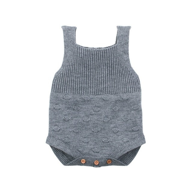 Baby Romper Set Infant Jumpsuit Overall Sleeveless Baby Boys Clothing Autumn Knitted Girls Baby Casual Clothes