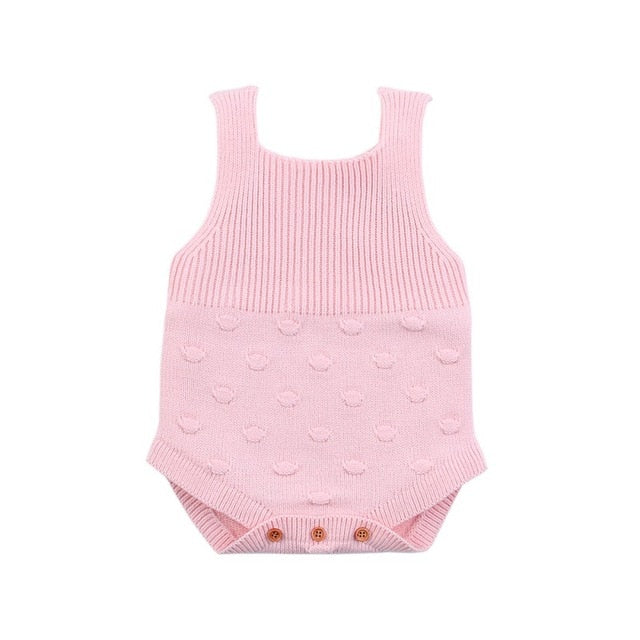 Baby Romper Set Infant Jumpsuit Overall Sleeveless Baby Boys Clothing Autumn Knitted Girls Baby Casual Clothes