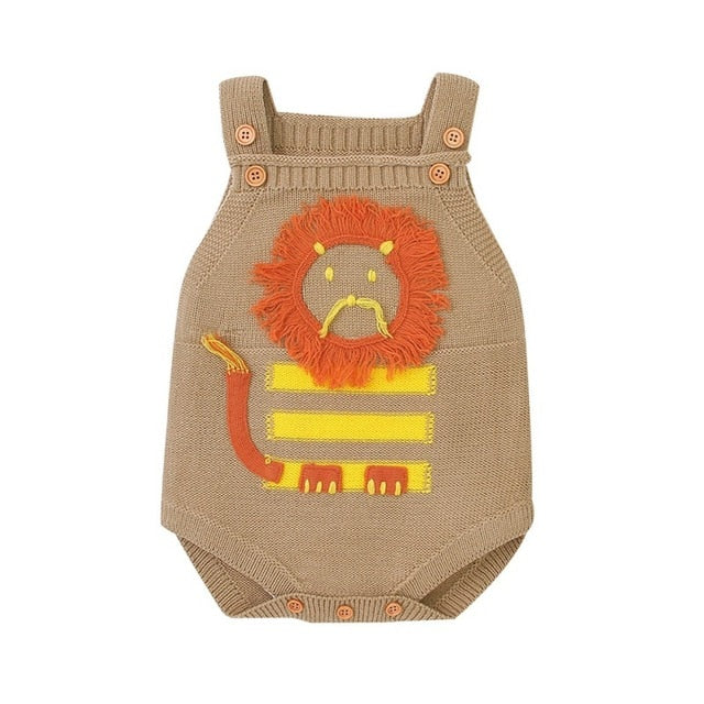 Baby Romper Set Infant Jumpsuit Overall Sleeveless Baby Boys Clothing Autumn Knitted Girls Baby Casual Clothes