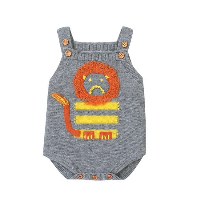 Baby Romper Set Infant Jumpsuit Overall Sleeveless Baby Boys Clothing Autumn Knitted Girls Baby Casual Clothes