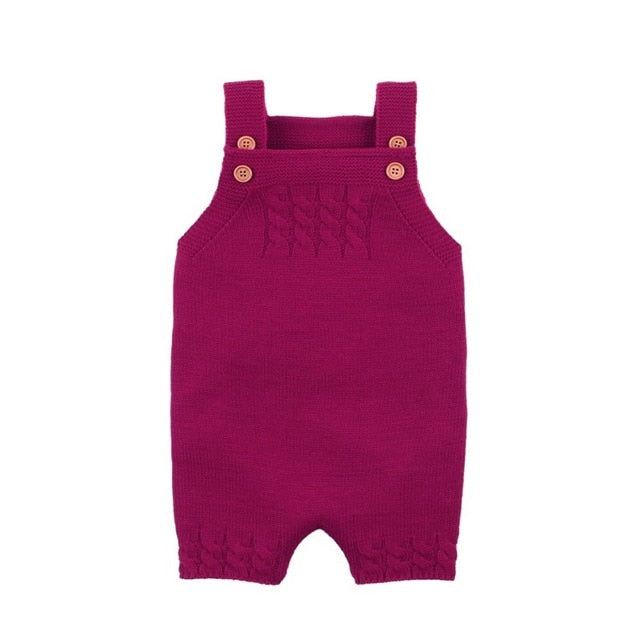 Baby Romper Set Infant Jumpsuit Overall Sleeveless Baby Boys Clothing Autumn Knitted Girls Baby Casual Clothes