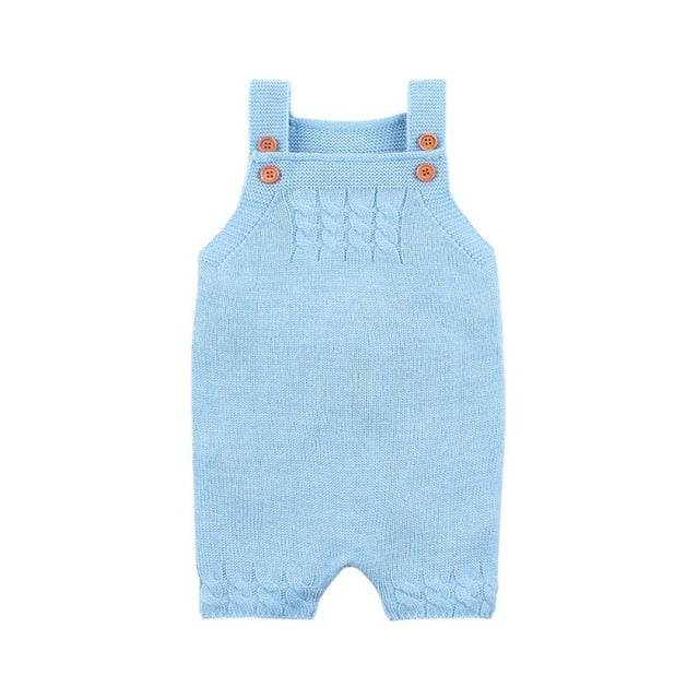 Baby Romper Set Infant Jumpsuit Overall Sleeveless Baby Boys Clothing Autumn Knitted Girls Baby Casual Clothes