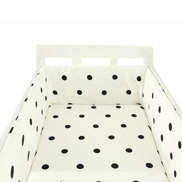 baby nursery Nordic Stars Design Baby Bed Thicken Bumper One-piece Crib Around Cushion Cot Protector Pillows Newborns Room Decor