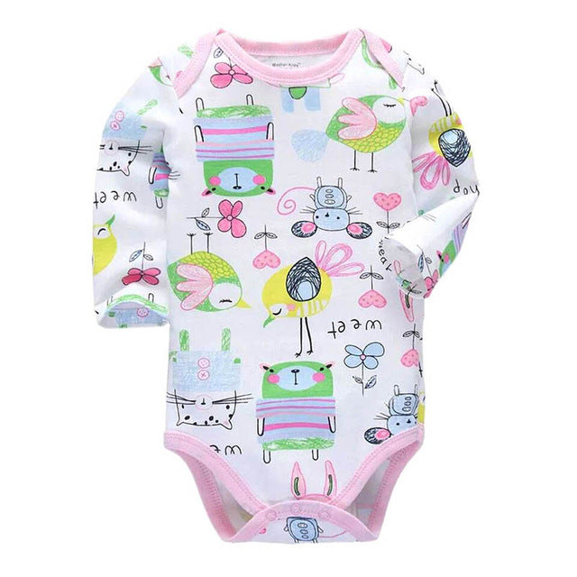 newborn bodysuit baby babies bebes clothes long sleeve cotton printing infant clothing 1pcs 0-24 Months