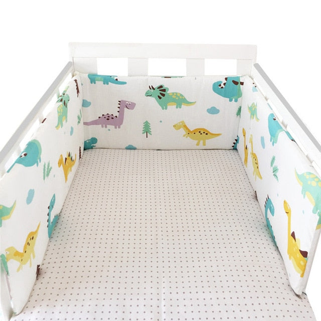 baby nursery Nordic Stars Design Baby Bed Thicken Bumper One-piece Crib Around Cushion Cot Protector Pillows Newborns Room Decor