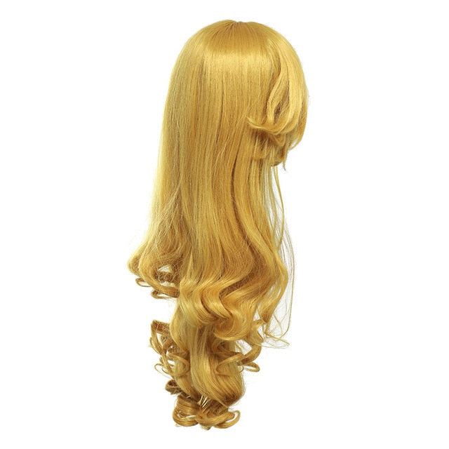 Kids Girl Cosplay Wig Princess Rapunzel Elsa Anna Jasmine Ariel Aurora Merida Belle Moana Snow White Hair Braid Wigs for Party