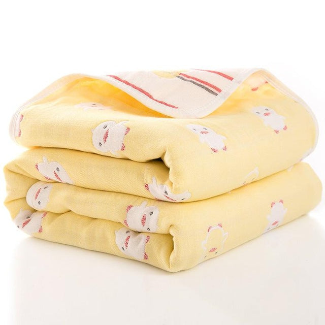 Baby Quilt Newborn Comforter Baby Six-layer Gauze Bath Towel For Children Baby Blankets(size 80*80)