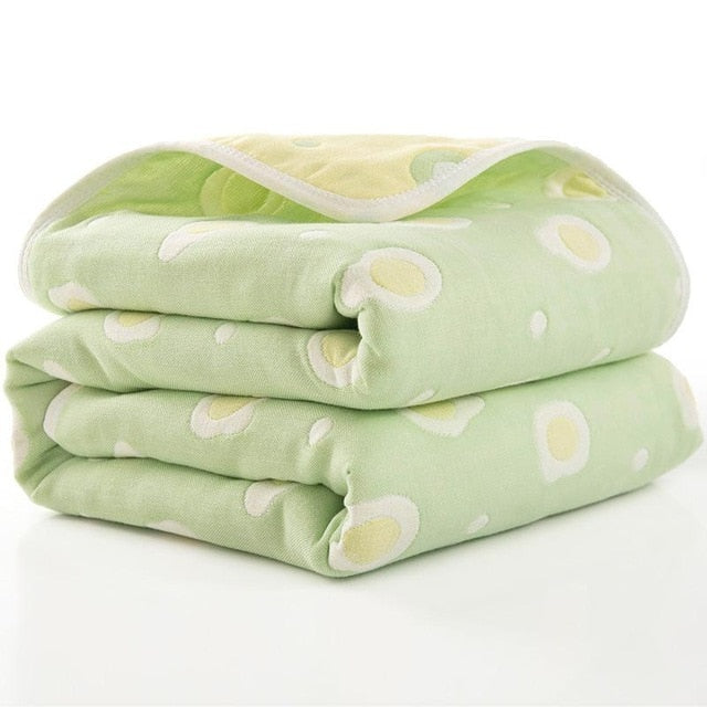 Baby Quilt Newborn Comforter Baby Six-layer Gauze Bath Towel For Children Baby Blankets(size 80*80)