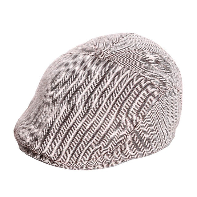 Fashion Baby Hat Handsome Cotton Linen Baby Boy Cap Beret Elastic Kids Hat Baby Accessories for 1-2 Years 3 Colors