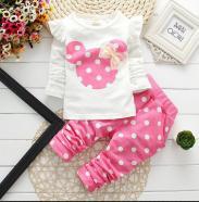 Girls Clothing Sets 2019 Winter Girls Clothes Set T-shirt+pants 2 pcs Kids Clothes Girl Sport Suit Children Clothes 6M-24M