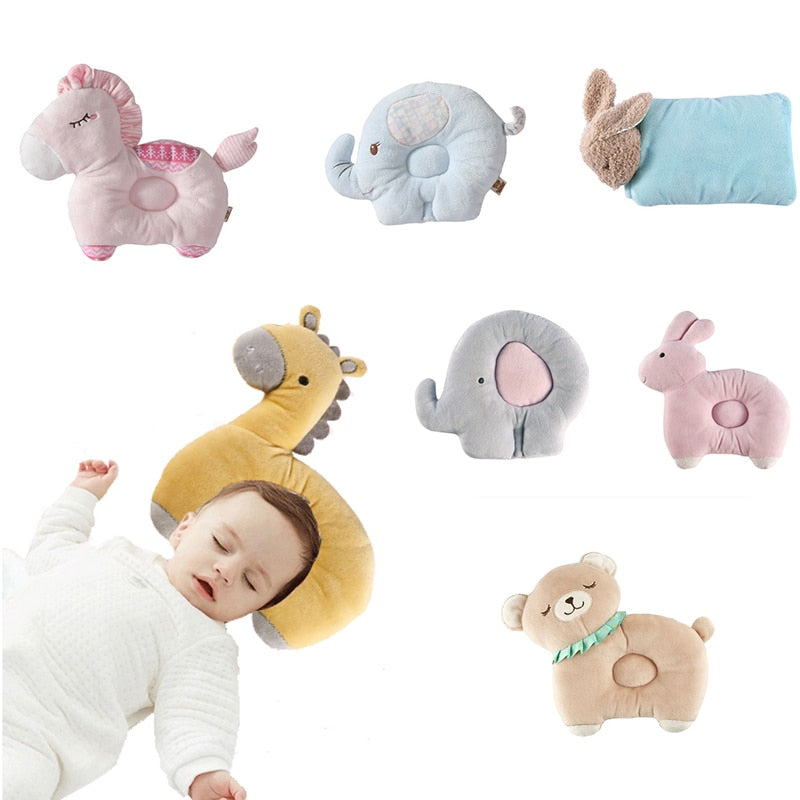 0-3 Years Old Breathable Stereo Protect Head Baby Pillow Newborn Cartoon Infant Shaping Nursing Pillow Kids Room Decoration