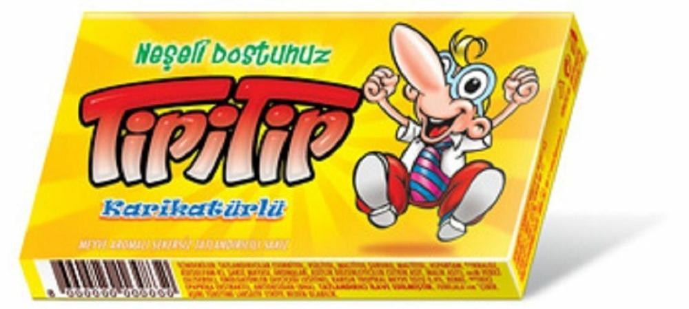 tipitip tipi tip gum chewing 14 piece Old taste chewing gum 1 pack x 14 gums