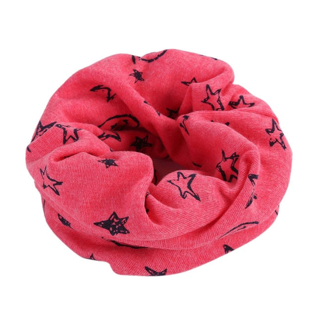 2019 cartoon Children Boys Girls Baby Wool Ring Scarf Cotton O Ring printed Scarf LIC Neck Scarves Shawl warm Winter Neckerchief