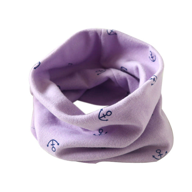 2019 cartoon Children Boys Girls Baby Wool Ring Scarf Cotton O Ring printed Scarf LIC Neck Scarves Shawl warm Winter Neckerchief