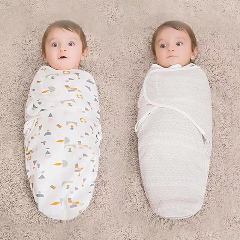 Babies Sleeping Bags Newborn Baby Cocoon Swaddle Wrap Envelope 100%Cotton 0-3 Months Baby Blanket Swaddling Wrap Sleepsack