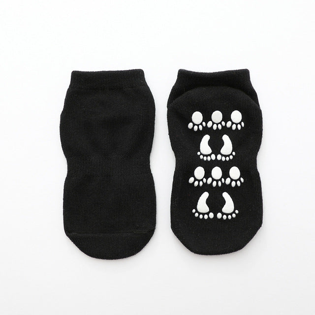 Autumn Winter Spring Summer Breathable Non-slip Floor Socks Boy Girl Socks Home Baby Kids Socks Cotton Candy Color Ankle Socks