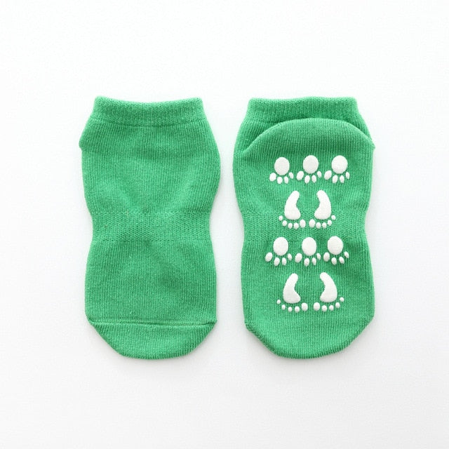 Autumn Winter Spring Summer Breathable Non-slip Floor Socks Boy Girl Socks Home Baby Kids Socks Cotton Candy Color Ankle Socks