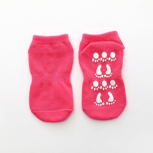 Autumn Winter Spring Summer Breathable Non-slip Floor Socks Boy Girl Socks Home Baby Kids Socks Cotton Candy Color Ankle Socks