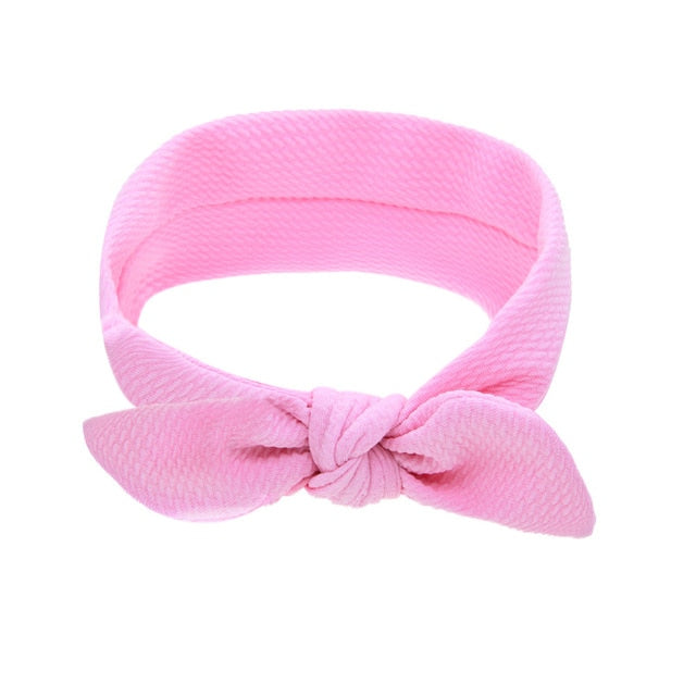 Newborn Headband Cotton Solid Bow For Girl Rabbit Ear Hairbands Turban Knot Headband Kids Accessoire Faixa Cabelo Para Bebe