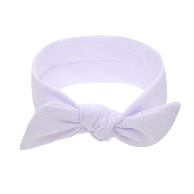 Newborn Headband Cotton Solid Bow For Girl Rabbit Ear Hairbands Turban Knot Headband Kids Accessoire Faixa Cabelo Para Bebe