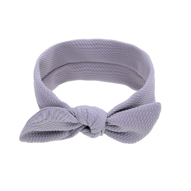 Newborn Headband Cotton Solid Bow For Girl Rabbit Ear Hairbands Turban Knot Headband Kids Accessoire Faixa Cabelo Para Bebe