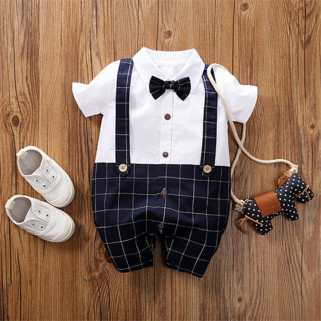 bunvel Baby Infant Rompers Patchwork Baby Girl Clothes White Necktie Baby Winter Clothes Boys Rompers Kids Costume For Girl 45