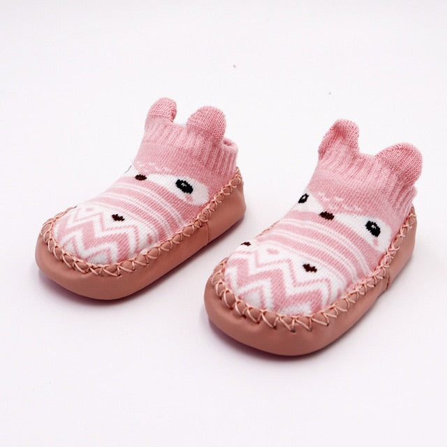 2019 Fashion Baby Socks With Rubber Soles Infant Sock Newborn Autumn Winter Children Floor Socks Shoes Anti Slip Soft Sole Sock