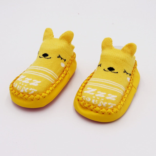 2019 Fashion Baby Socks With Rubber Soles Infant Sock Newborn Autumn Winter Children Floor Socks Shoes Anti Slip Soft Sole Sock