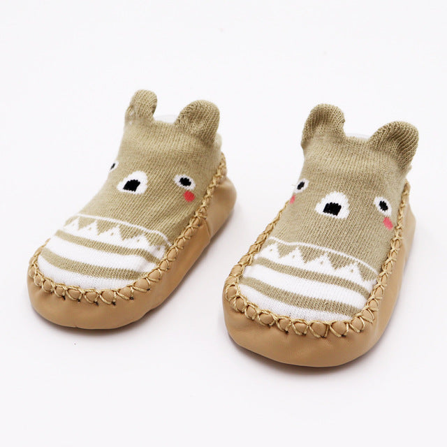 2019 Fashion Baby Socks With Rubber Soles Infant Sock Newborn Autumn Winter Children Floor Socks Shoes Anti Slip Soft Sole Sock