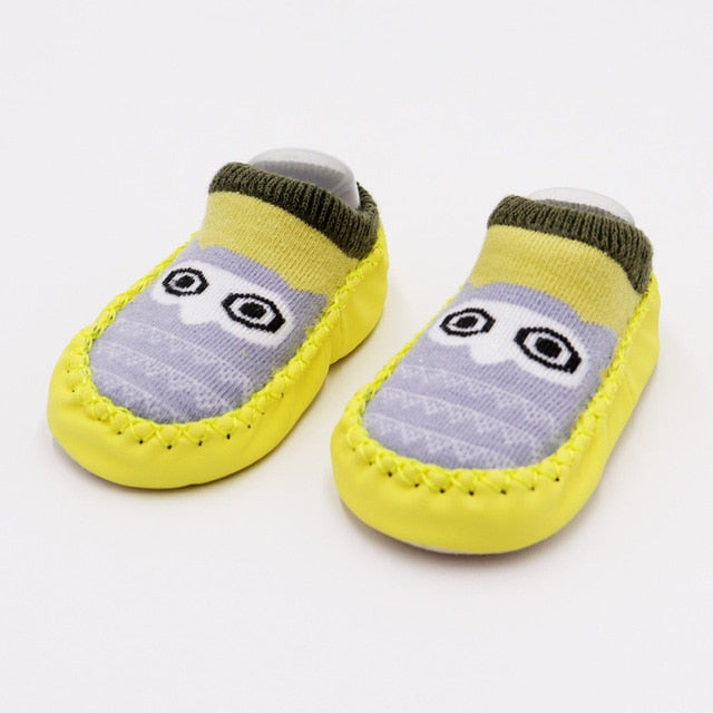 2019 Fashion Baby Socks With Rubber Soles Infant Sock Newborn Autumn Winter Children Floor Socks Shoes Anti Slip Soft Sole Sock