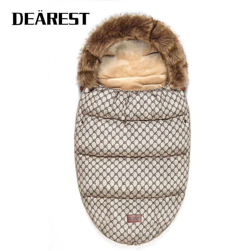 Baby Stroller Sleeping Bag Winter Warm Sleepsack Windproof For Infant Wheelchair Envelopes For Baby Footmuff Newborn Sleepsacks