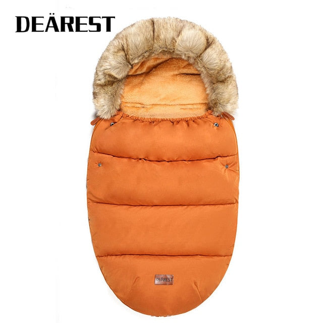 Baby Stroller Sleeping Bag Winter Warm Sleepsack Windproof For Infant Wheelchair Envelopes For Baby Footmuff Newborn Sleepsacks