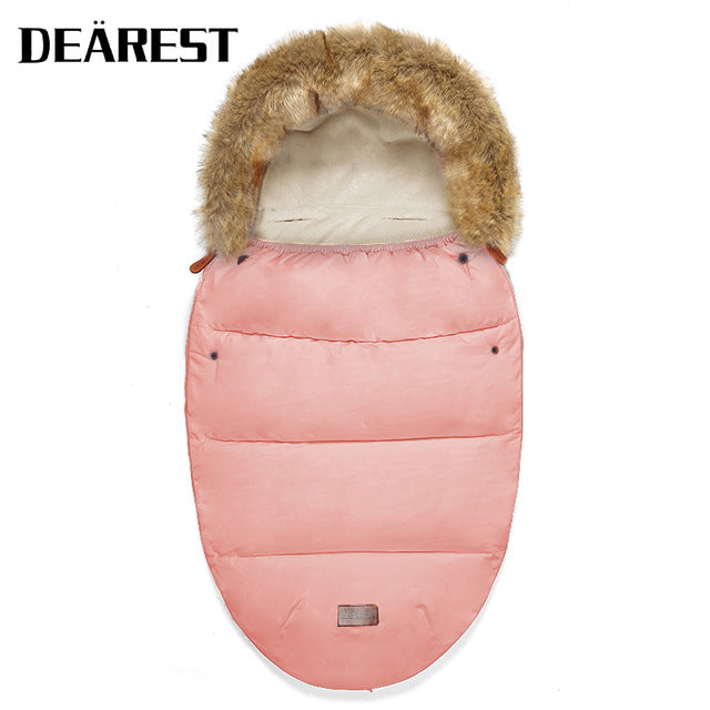 Baby Stroller Sleeping Bag Winter Warm Sleepsack Windproof For Infant Wheelchair Envelopes For Baby Footmuff Newborn Sleepsacks