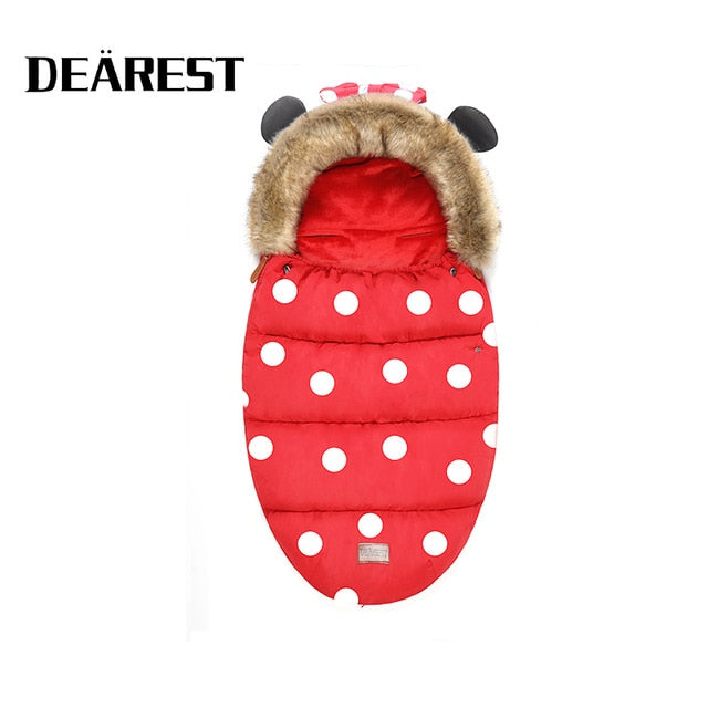 Baby Stroller Sleeping Bag Winter Warm Sleepsack Windproof For Infant Wheelchair Envelopes For Baby Footmuff Newborn Sleepsacks