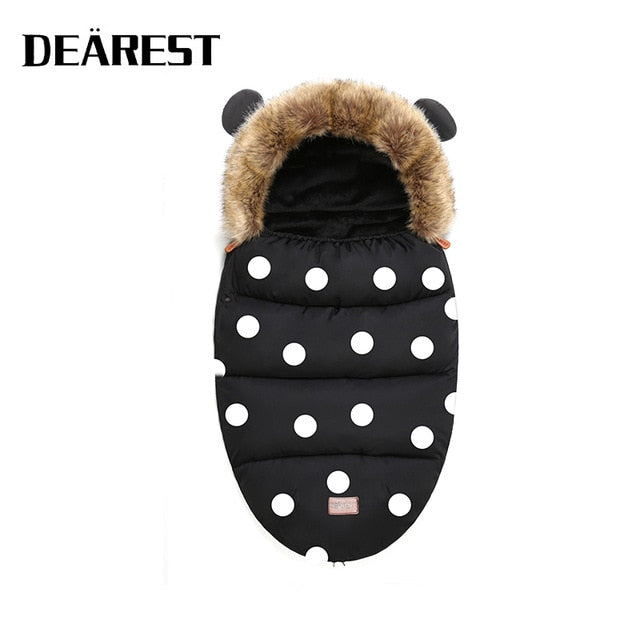 Baby Stroller Sleeping Bag Winter Warm Sleepsack Windproof For Infant Wheelchair Envelopes For Baby Footmuff Newborn Sleepsacks