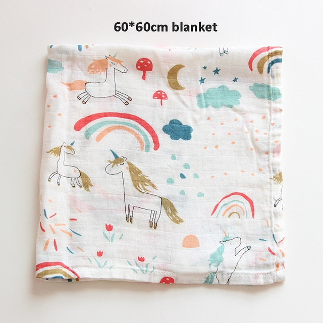 Muslin Wrap Newborn Baby Blankets Bath Gauze Baby Swaddles Soft Infant Wrap Sleepsack 100% Cotton Baby Stroller Cover Play Mat