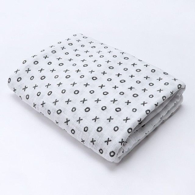 Muslin Wrap Newborn Baby Blankets Bath Gauze Baby Swaddles Soft Infant Wrap Sleepsack 100% Cotton Baby Stroller Cover Play Mat