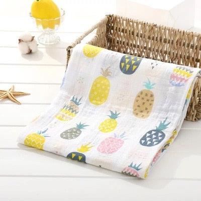 1Pc Muslin 100% Cotton Baby Swaddles Soft Newborn Blankets Bath Gauze Infant Wrap Sleepsack Stroller Cover Play Mat Baby Deken