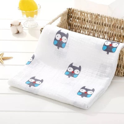 1Pc Muslin 100% Cotton Baby Swaddles Soft Newborn Blankets Bath Gauze Infant Wrap Sleepsack Stroller Cover Play Mat Baby Deken