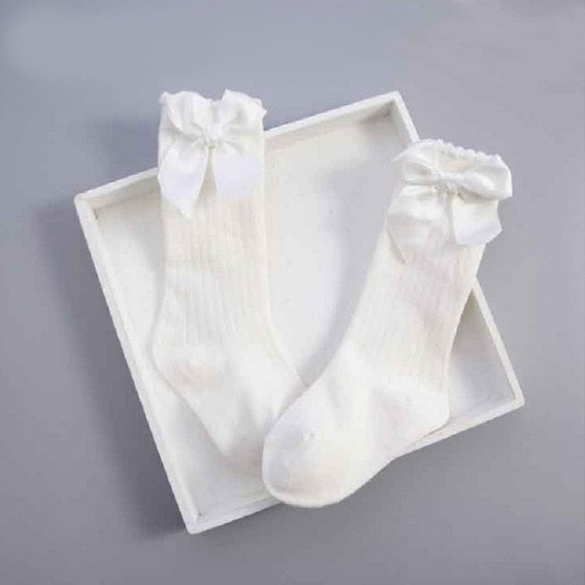 0-6Y Bowknot Baby Tights Spring Autumn Winter Cotton Tights Baby Girl Stockings Pantyhorse Knitted Infant Knitted Collant Tights