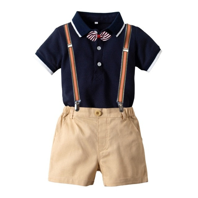 Newborn Baby Clothing Sets Summer Baby Boy Rompers Sets  Infant Boy T-shirts+Casual Shorts pants Outfits Sets Tracksuit