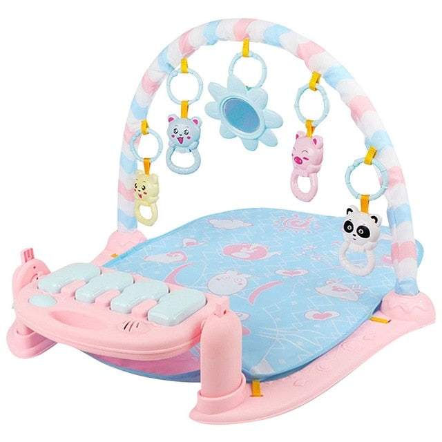 Children Fitness Rack Baby Gym Play Mat Infant Toys Piano Keyboard Music Blanket Intellectual Development Early Education Rug