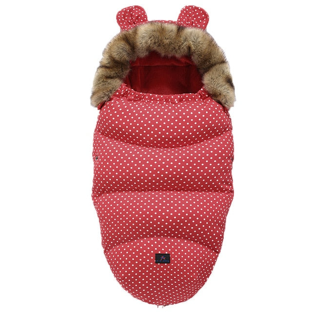 0-24M Baby Sleeping Bag Stroller Winter Windproof Thick Sleep sacks For Infant wheelchair envelopes newborns Cocoon For Newborns