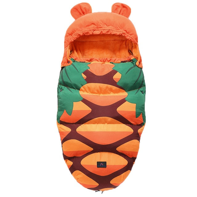 0-24M Baby Sleeping Bag Stroller Winter Windproof Thick Sleep sacks For Infant wheelchair envelopes newborns Cocoon For Newborns