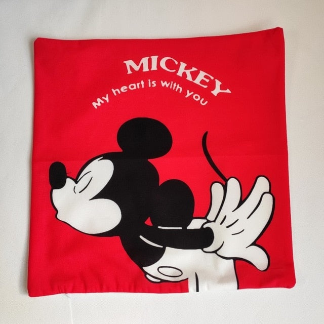 Disney Cartoon Mickey Minnie Mermaid Princess Decorative/Nap Pillow Cases Cover Pillowsham Cushion Cover for Baby Kids 45x45cm