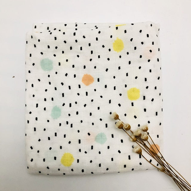 newborn square scarf organic cotton baby blanket muslin swaddle wrap feeding burpy towel scraf bibs muslin big diaper