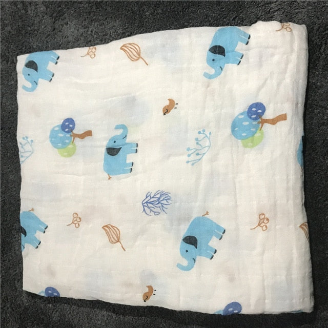 120cm*110cm Swaddle Blanket Baby Blanket Bamboo Muslin Blanket 120 Baby Blankets Newborn Blanket Swaddle Cotton