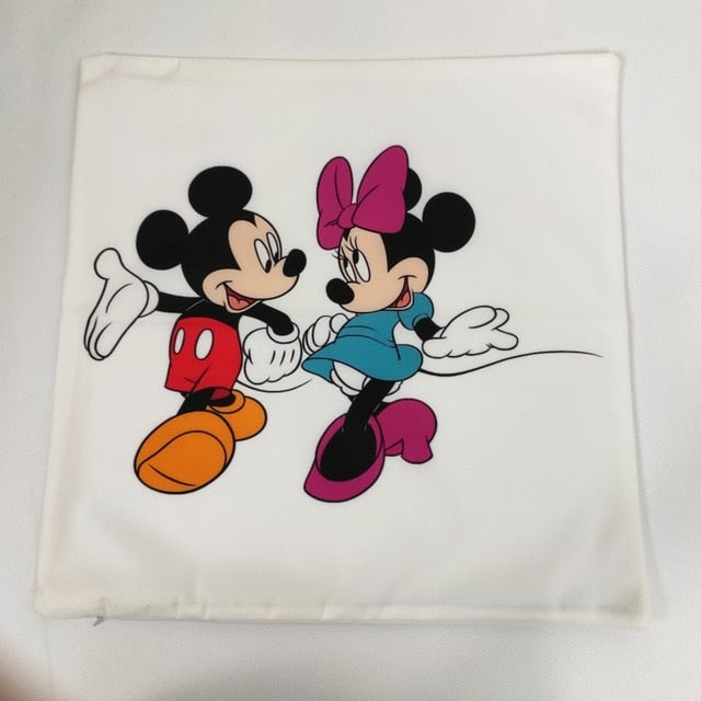 Disney Cartoon Mickey Minnie Mermaid Princess Decorative/Nap Pillow Cases Cover Pillowsham Cushion Cover for Baby Kids 45x45cm