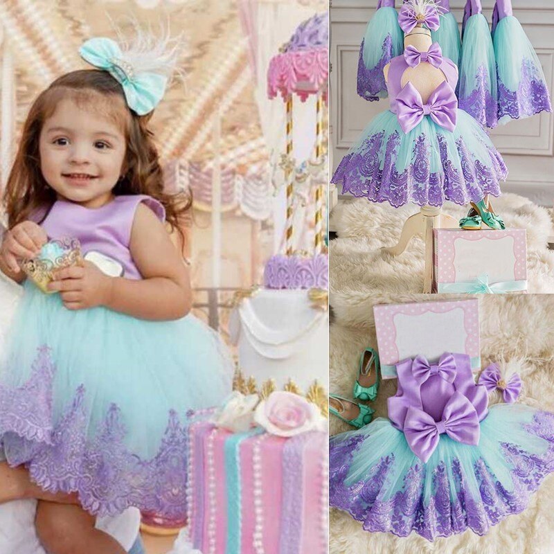 Girls First Birthday Dress for Newborn Baby Toddler Princess Halloween Carnival Dresses Kids Girl Party Prom Gown Clothing Wear